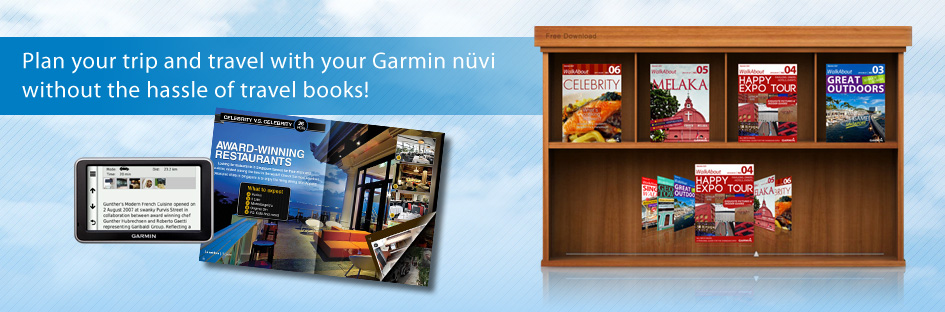 Plan trip with Garmin nüvi without the hassle of travel books!