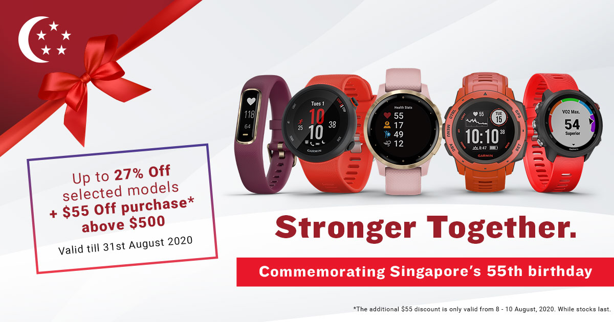 [20200801] Garmin commemorates Singapore’s 55th birthday with National Day Promotion
