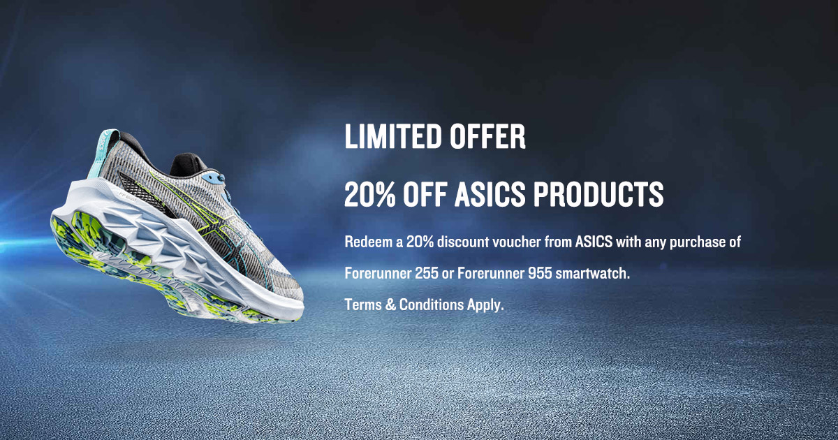 [20220714] Enjoy a limited offer from ASICS when you purchase a Forerunner 255 or Forerunner 955!