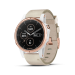 fēnix® 5S Plus  Sapphire, Rose with Leather  White Band (SG)