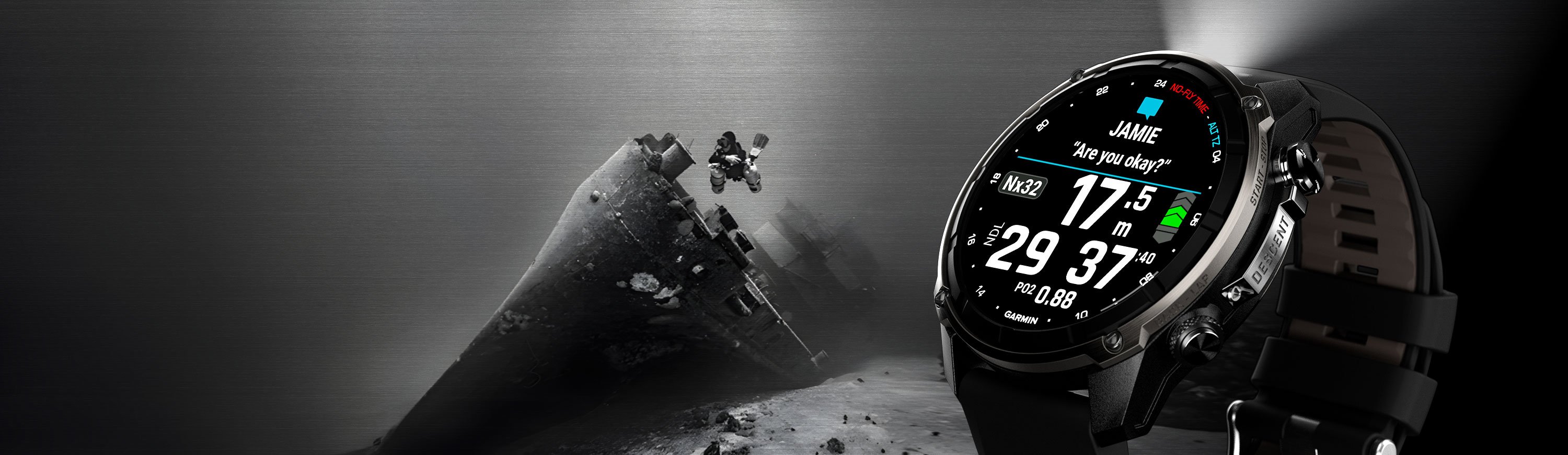 Descent Mk3i - Dive Computer GPS Watch - Titanium Silver