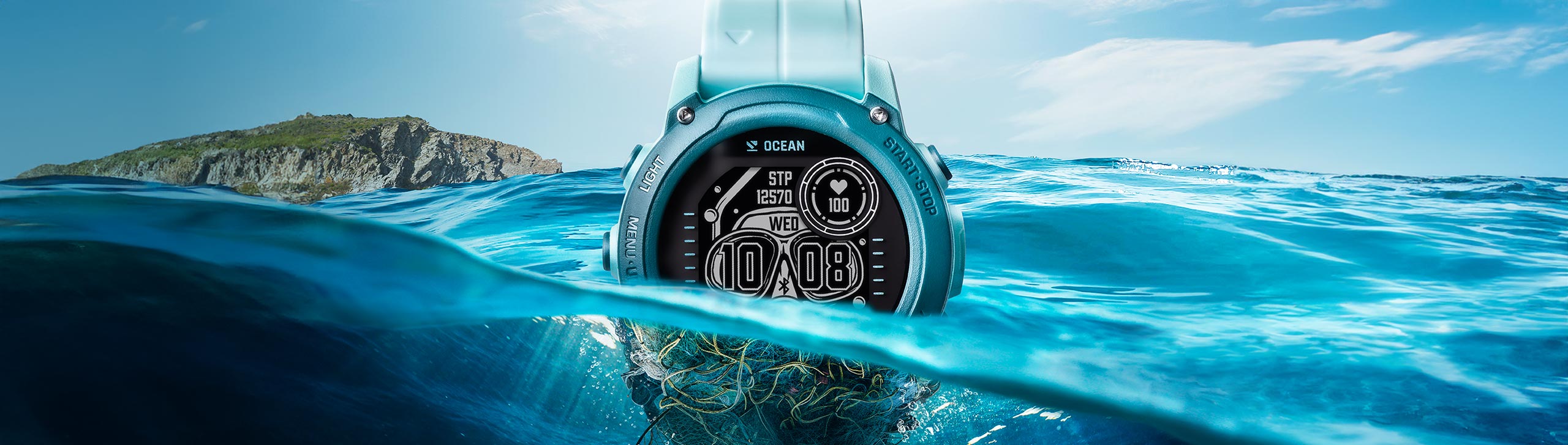 Descent G1 SolarOcean Edition - Solar Powered Dive Computer and Smartwatch