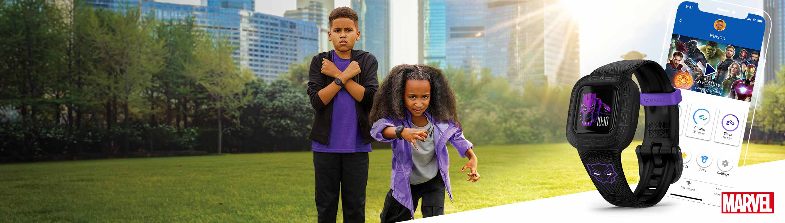 vívofit jr. 3 - Suit up with a Special Edition Black Panther design
