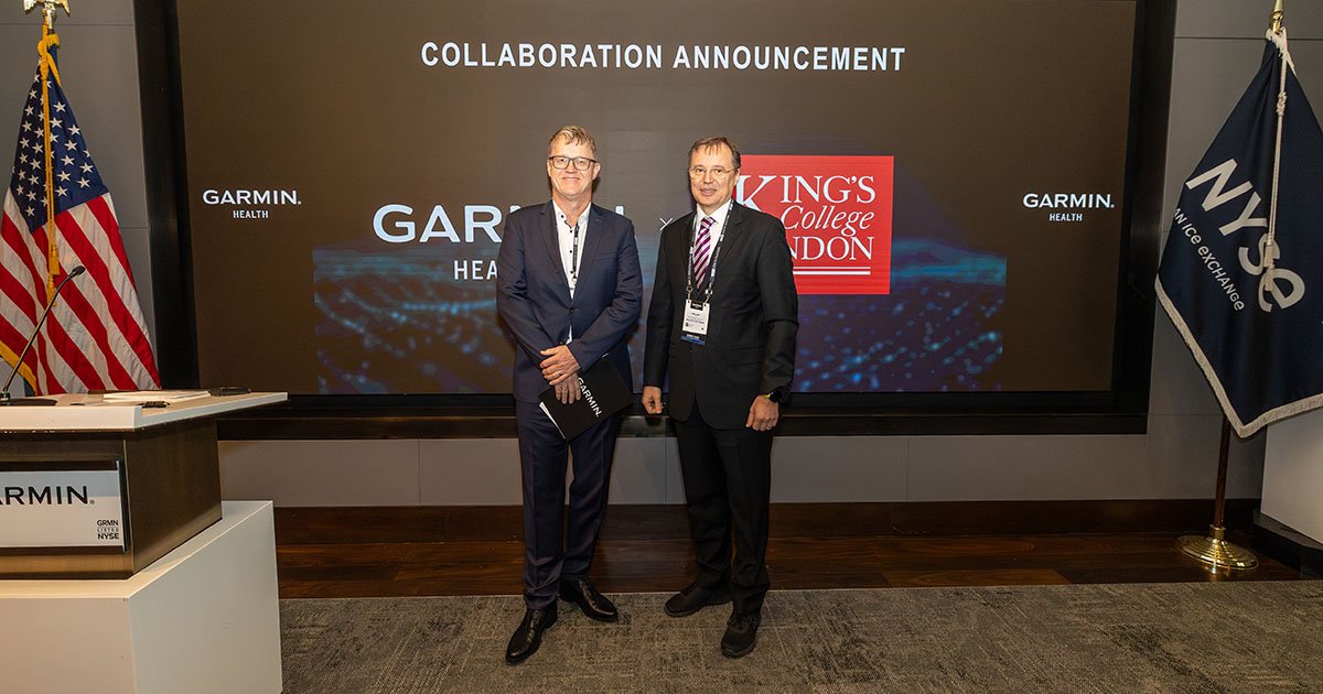 [20251015] Garmin announces historic research collaboration with King’s College London