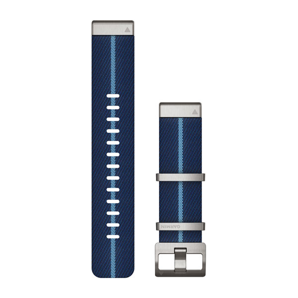 QUICKFIT 22 Watch Straps,Striped Jacquard-weave Nylon Strap