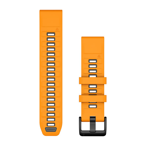 QUICKFIT (22mm) Silicone,Spark Orange/Graphite | products | Garmin