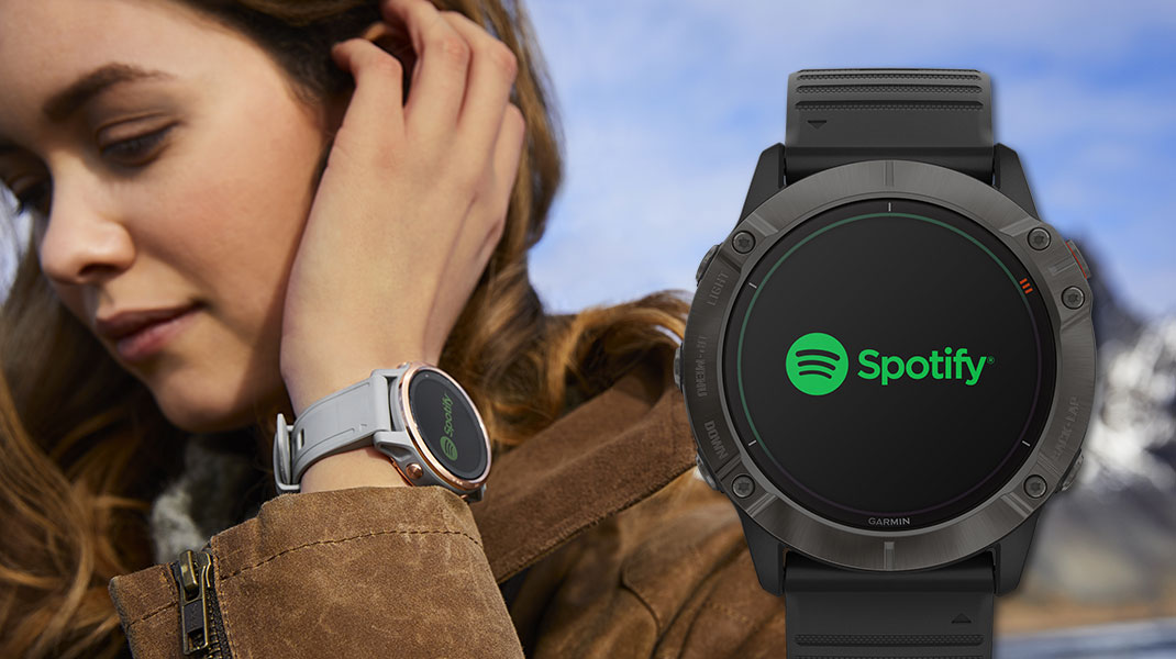 garmin fenix 6 music spotify