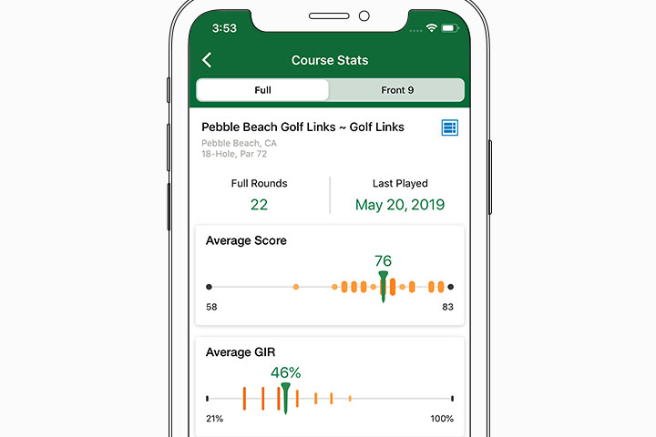 Golf hotsell garmin app
