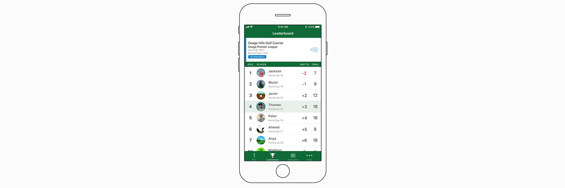 Golf hotsell garmin app